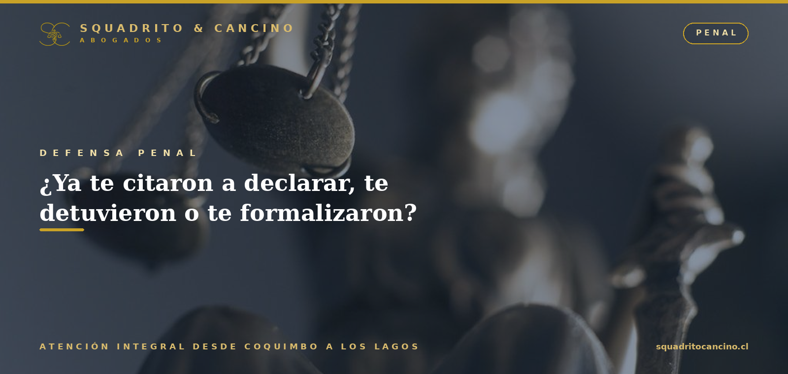 Formalización, medidas cautelares y salidas alternativas: qué hacer si ya tienes una causa penal